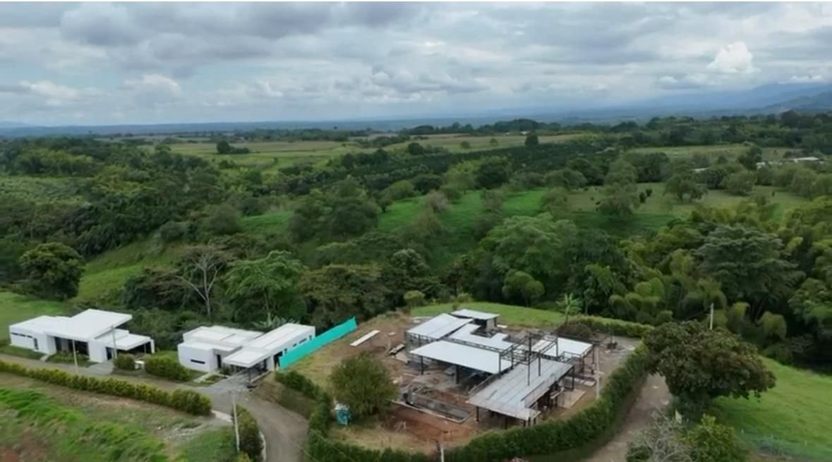 Casas construidas vistas desde arriba