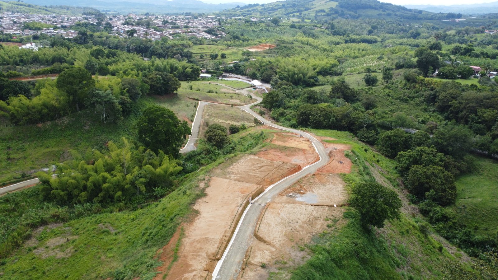 Panorámica general de la parcelación